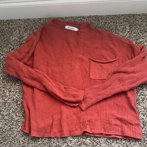 Women’s  Brick Red Crewneck Sweater